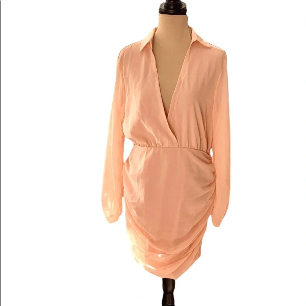 Chiffon fabric dresses Size 10 NWT - Picture 2 of 11